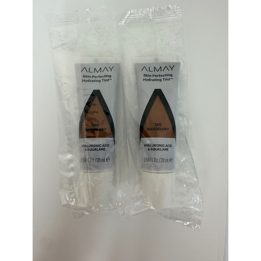 Almay Skin Perfecting Hydrating Tint 160 Mahogany 0.94oz Lot of 2 NWT